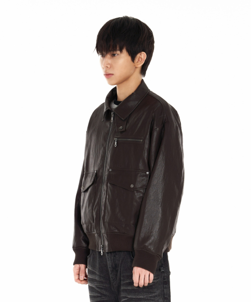 IDWS(アイドンワナセル)の「Misty Leather Blouson Brown(ライダースジャケット・レディース・その他・1/2)」の22枚目の写真