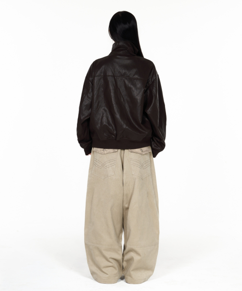 IDWS(アイドンワナセル)の「Misty Leather Blouson Brown(ライダースジャケット・レディース・その他・1/2)」の11枚目の写真