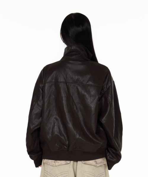 IDWS(アイドンワナセル)の「Misty Leather Blouson Brown(ライダースジャケット・レディース・その他・1/2)」の12枚目の写真