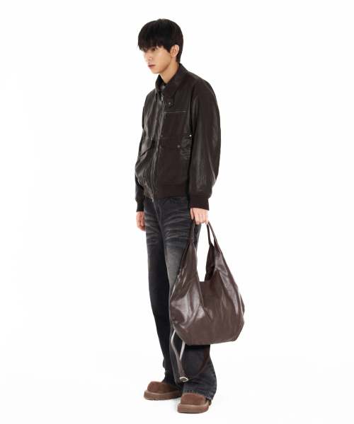 IDWS(アイドンワナセル)の「Misty Leather Blouson Brown(ライダースジャケット・レディース・その他・1/2)」の5枚目の写真