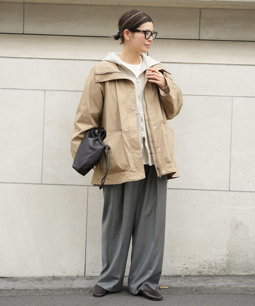 Deuxieme Classe(ドゥーズィエムクラス)の「【CALUX/キャラクス】STAND UP COLLAR JACKET(その他アウター・レディース・ベージュ・FREE)」の14枚目の写真