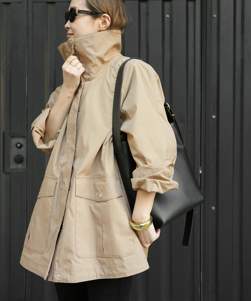 Deuxieme Classe(ドゥーズィエムクラス)の「【CALUX/キャラクス】STAND UP COLLAR JACKET(その他アウター・レディース・ベージュ・FREE)」の17枚目の写真