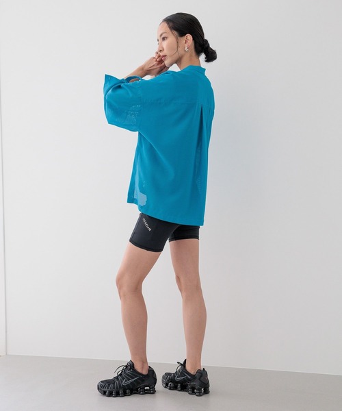 HEREIAM(ヘレイアム)の「【HEREIAM】BREEZEメッシュシャツ(シャツ/ブラウス・レディース・ブラック/ターコイズブルー/ホワイト/ダークベージュ・FREE)」の16枚目の写真