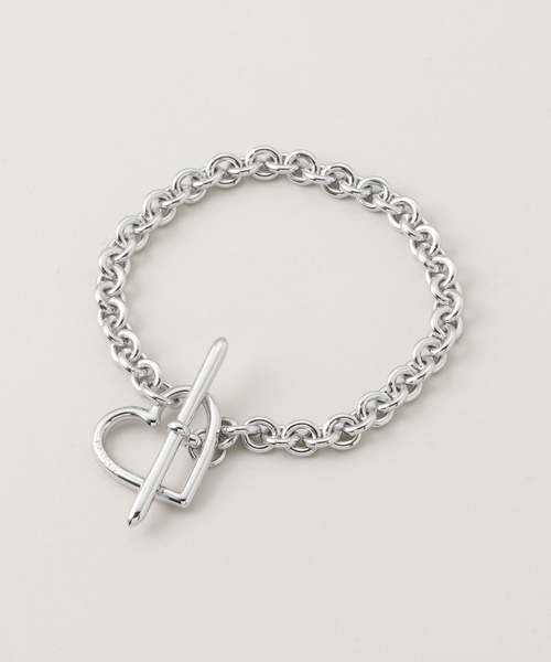 BASICKS(ベイシックス)の「BASICKS / ベイシックス Heart Bracelet (Small Link)(ブレスレット・レディース・ゴールド/シルバー・MEDIUM)」の2枚目の写真