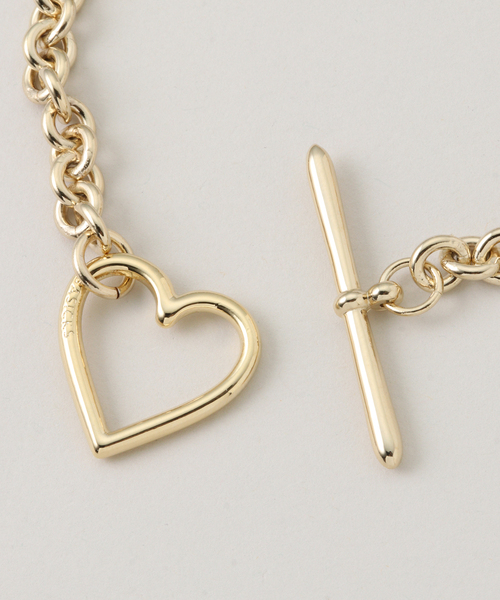 BASICKS(ベイシックス)の「BASICKS / ベイシックス Heart Bracelet (Small Link)(ブレスレット・レディース・ゴールド/シルバー・MEDIUM)」の5枚目の写真