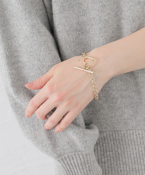 BASICKS(ベイシックス)の「BASICKS / ベイシックス Heart Bracelet (Small Link)(ブレスレット・レディース・ゴールド/シルバー・MEDIUM)」の10枚目の写真