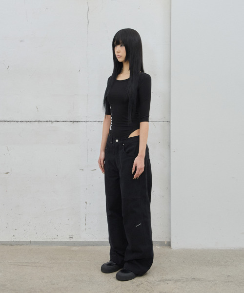 41PRAY（サイルプレイ）の「Multi-Panel Pants / Black（その他パンツ・レディース・ブラック・2/1）」の4枚目の写真
