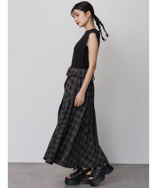 MURUA(ムルーア)の「【接触冷感】フレンチスリーブトップス 夏服(Tシャツ/カットソー・レディース・レッド/ホワイト/モカ/ブラック・FREE)」の11枚目の写真