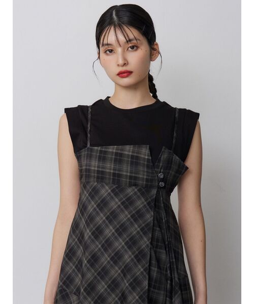 MURUA(ムルーア)の「【接触冷感】フレンチスリーブトップス 夏服(Tシャツ/カットソー・レディース・レッド/ホワイト/モカ/ブラック・FREE)」の9枚目の写真