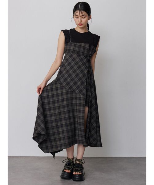 MURUA(ムルーア)の「【接触冷感】フレンチスリーブトップス 夏服(Tシャツ/カットソー・レディース・レッド/ホワイト/モカ/ブラック・FREE)」の5枚目の写真
