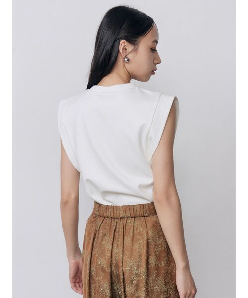 MURUA(ムルーア)の「【接触冷感】フレンチスリーブトップス 夏服(Tシャツ/カットソー・レディース・レッド/ホワイト/モカ/ブラック・FREE)」の20枚目の写真