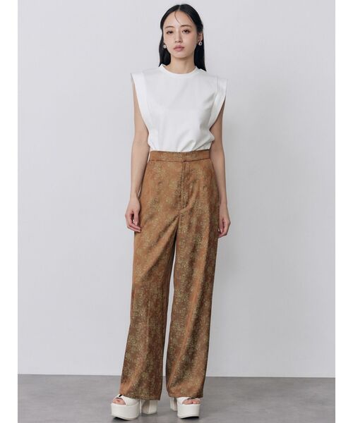 MURUA(ムルーア)の「【接触冷感】フレンチスリーブトップス 夏服(Tシャツ/カットソー・レディース・レッド/ホワイト/モカ/ブラック・FREE)」の19枚目の写真