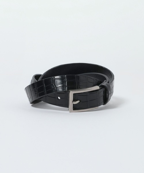 eL（エル）の「【eL】Tileted Square Buckle Belt/645573（ベルト・レディース・ブラック系その他/ブラック・FREE）」の3枚目の写真