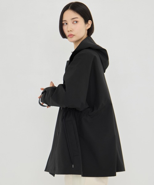 VACHEMENT（ヴァシュモン）の「【VACHEMENT/ヴァシュモン】グログランスタンドカラーブルゾン/春アウター（ブルゾン・レディース・ブラック/ライトベージュ・FREE）」の7枚目の写真