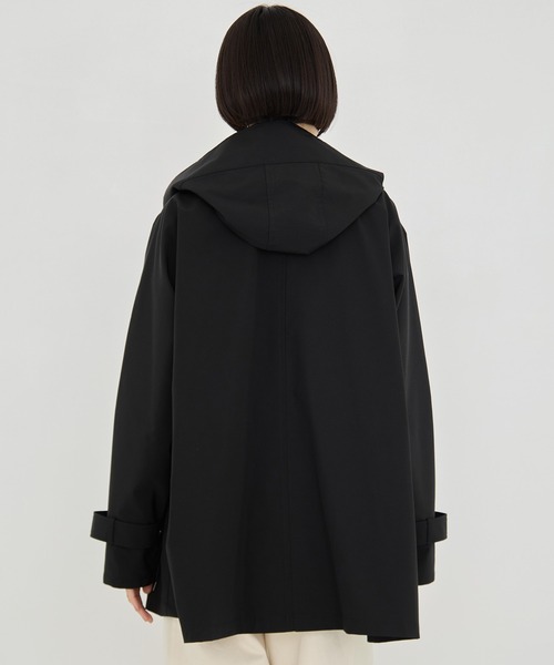 VACHEMENT（ヴァシュモン）の「【VACHEMENT/ヴァシュモン】グログランスタンドカラーブルゾン/春アウター（ブルゾン・レディース・ブラック/ライトベージュ・FREE）」の8枚目の写真