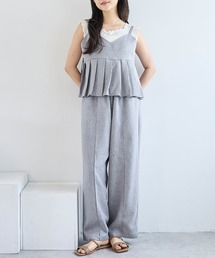 mil（ミル）の「リネンライク キャミセットアップ【586155】（サロペット/オーバーオール）」