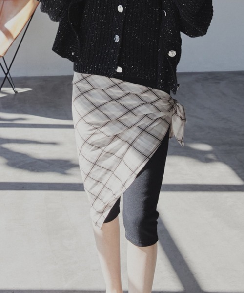 Aunt Marie's（アントマリーズ）の「チェックスカーフ（ストール/ショール・レディース・ブラック/ピンク/ホワイト・FREE）」の10枚目の写真