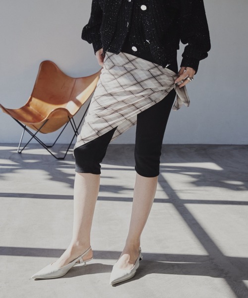 Aunt Marie's（アントマリーズ）の「チェックスカーフ（ストール/ショール・レディース・ブラック/ピンク/ホワイト・FREE）」の7枚目の写真