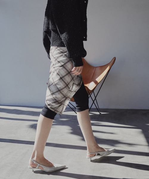 Aunt Marie's（アントマリーズ）の「チェックスカーフ（ストール/ショール・レディース・ブラック/ピンク/ホワイト・FREE）」の6枚目の写真