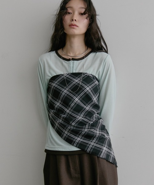 Aunt Marie's（アントマリーズ）の「チェックスカーフ（ストール/ショール・レディース・ブラック/ピンク/ホワイト・FREE）」の20枚目の写真