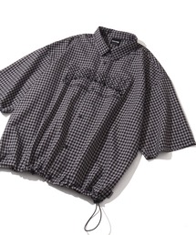 【THRASHER/スラッシャー】アップリケ刺繍 レギュラーカラー 半袖チェックシャツ