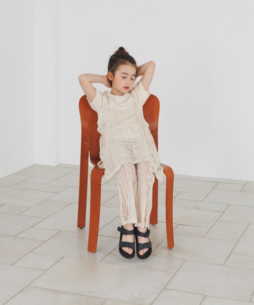 BAYFLOW（ベイフロー）の「[Tシャツ＋ワンピSET(3way)]レースセットワンピース(KIDS)（ワンピース・キッズ・ブラウン/オフホワイト・110cm/130cm/150cm）」の8枚目の写真