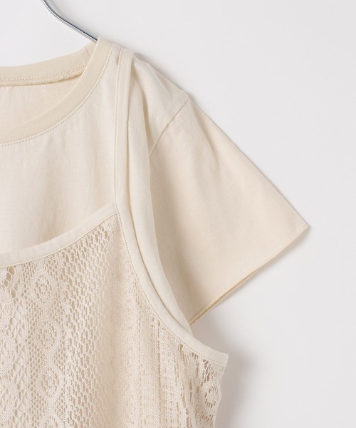 BAYFLOW（ベイフロー）の「[Tシャツ＋ワンピSET(3way)]レースセットワンピース(KIDS)（ワンピース・キッズ・ブラウン/オフホワイト・110cm/130cm/150cm）」の14枚目の写真