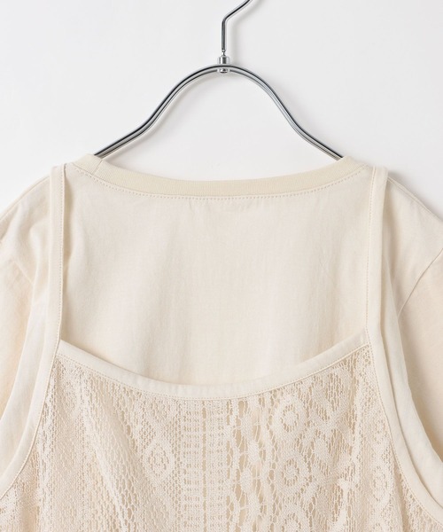 BAYFLOW（ベイフロー）の「[Tシャツ＋ワンピSET(3way)]レースセットワンピース(KIDS)（ワンピース・キッズ・ブラウン/オフホワイト・110cm/130cm/150cm）」の17枚目の写真
