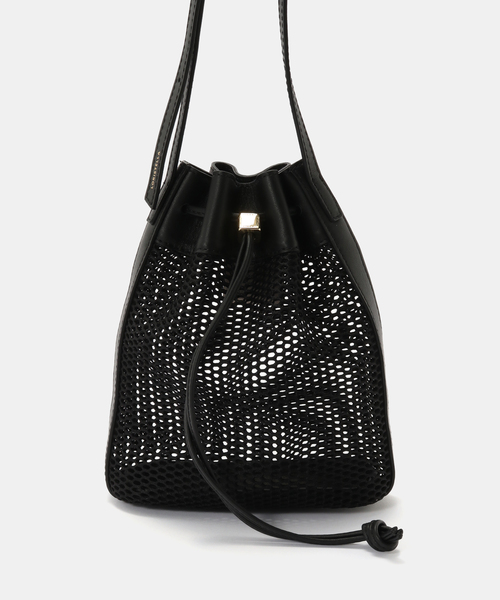 Spick & Span（スピックアンドスパン）の「LORISTELLA / ロリステッラ メッシュショルダー（クラッチバッグ・レディース・ベージュ/ブラック・FREE）」の6枚目の写真