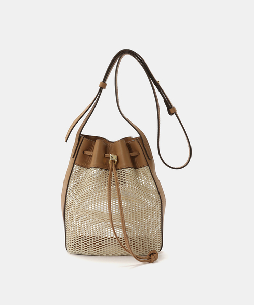 Spick & Span(スピックアンドスパン)の「LORISTELLA / ロリステッラ メッシュショルダー(クラッチバッグ・レディース・ベージュ/ブラック・FREE)」の18枚目の写真