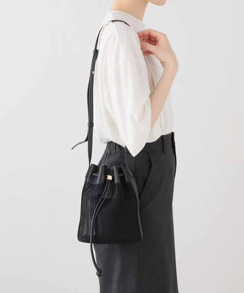 Spick & Span(スピックアンドスパン)の「LORISTELLA / ロリステッラ メッシュショルダー(クラッチバッグ・レディース・ベージュ/ブラック・FREE)」の20枚目の写真