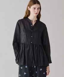 LE GLAZIK | LE GLAZIK | ラミー ギャザーフレアシャツ WOMEN(シャツ/ブラウス)