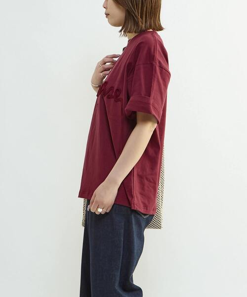 CONVERSE TOKYO(コンバーストウキョウ)の「SPINDLE LOGO TEE(Tシャツ/カットソー・レディース・ピンク/ホワイト/ブラック/ブルー/バーガンディー・SMALL/MEDIUM)」の7枚目の写真