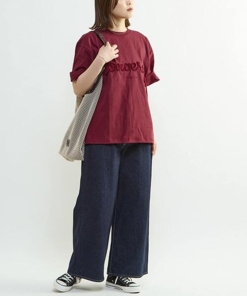 CONVERSE TOKYO(コンバーストウキョウ)の「SPINDLE LOGO TEE(Tシャツ/カットソー・レディース・ピンク/ホワイト/ブラック/ブルー/バーガンディー・SMALL/MEDIUM)」の10枚目の写真