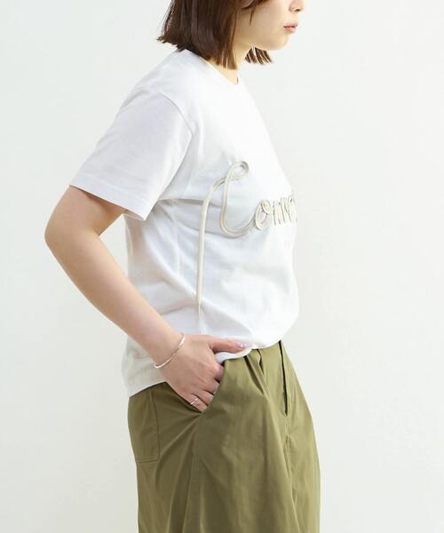 CONVERSE TOKYO(コンバーストウキョウ)の「SPINDLE LOGO TEE(Tシャツ/カットソー・レディース・ピンク/ホワイト/ブラック/ブルー/バーガンディー・SMALL/MEDIUM)」の11枚目の写真