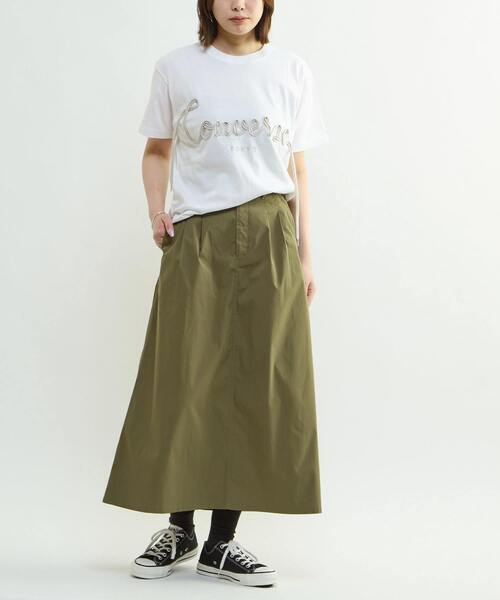 CONVERSE TOKYO(コンバーストウキョウ)の「SPINDLE LOGO TEE(Tシャツ/カットソー・レディース・ピンク/ホワイト/ブラック/ブルー/バーガンディー・SMALL/MEDIUM)」の14枚目の写真