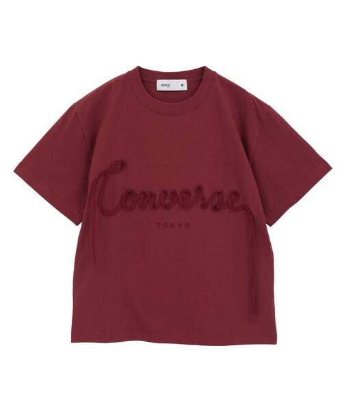 CONVERSE TOKYO(コンバーストウキョウ)の「SPINDLE LOGO TEE(Tシャツ/カットソー・レディース・ピンク/ホワイト/ブラック/ブルー/バーガンディー・SMALL/MEDIUM)」の16枚目の写真
