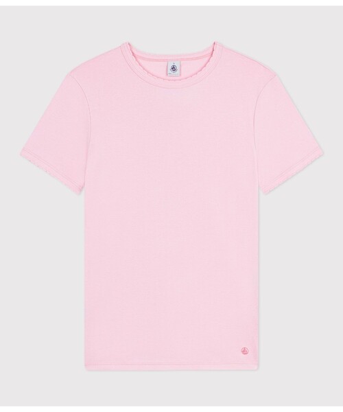 PETIT BATEAU（プチバトー）の「ポワンココット半袖Ｔシャツ（Tシャツ/カットソー・レディース・カーキ/ライトピンク/ライトグリーン・XX-SMALL/LARGE/X-SMALL/SMALL/MEDIUM）」の10枚目の写真