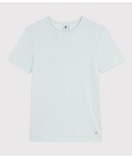PETIT BATEAU（プチバトー）の「ポワンココット半袖Ｔシャツ（Tシャツ/カットソー・レディース・カーキ/ライトピンク/ライトグリーン・XX-SMALL/LARGE/X-SMALL/SMALL/MEDIUM）」の16枚目の写真