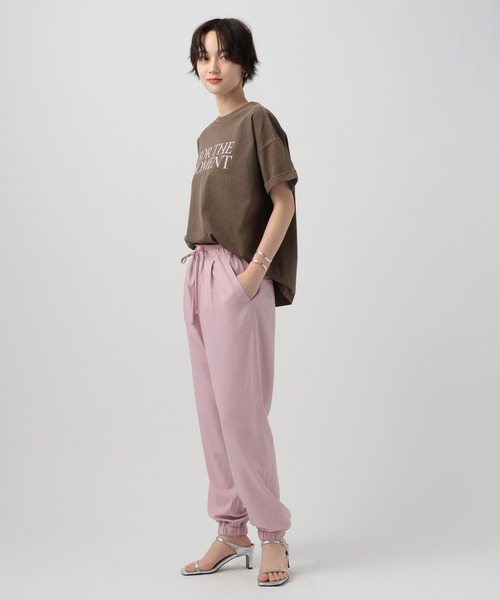 BAYFLOW（ベイフロー）の「[セミストレートシルエットで登場!!]RPタックジョガーパンツ（その他パンツ・レディース・グレイッシュベージュ/カーキ/ピンク/ブラック・SMALL/MEDIUM/LARGE/X-SMALL）」の15枚目の写真