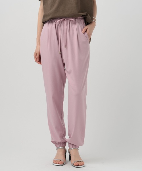 BAYFLOW（ベイフロー）の「[セミストレートシルエットで登場!!]RPタックジョガーパンツ（その他パンツ・レディース・グレイッシュベージュ/カーキ/ピンク/ブラック・SMALL/MEDIUM/LARGE/X-SMALL）」の16枚目の写真