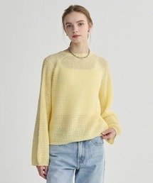 ニット/セーター birthdaybash LIB OFF SHOULDER BORDER KNIT TOPS - BIRTHDAY BASH