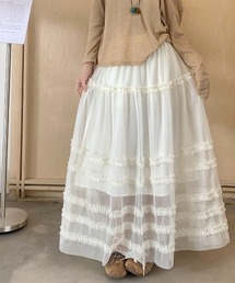 チュールリラックススカート