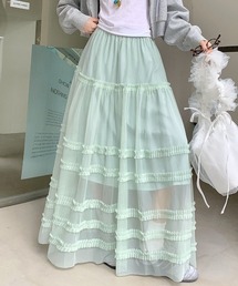 チュールリラックススカート