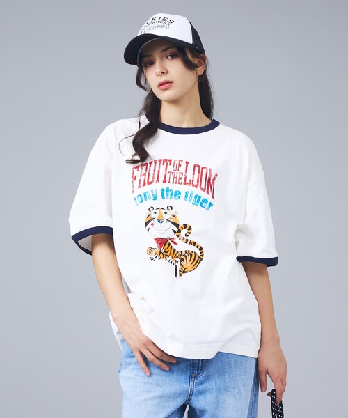 FRUIT OF THE LOOM(フルーツオブザルーム)の「【FRUIT OF THE LOOM/フルーツ・オブ・ザ・ルーム】KELLOGGS RINGER T/ケッロッグスリンガーTシャツ/ユニセックス【WEB限定】(Tシャツ/カットソー・メンズ・ホワイト・M/L)」の2枚目の写真