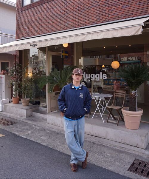 HELLO SUNRISE(ハローサンライズ)の「HS Nylon Blouson_Navy(ブルゾン・レディース・ネイビー・SMALL/MEDIUM/LARGE)」の4枚目の写真
