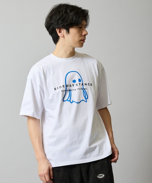 En serio TOKYO(エンソリオトーキョー)の「【SIDEWAYSTANCE】オバケ半袖Tシャツ 70711(Tシャツ/カットソー・メンズ・オートミール/ブラック/ホワイト・MEDIUM/SMALL/X-LARGE/LARGE)」の6枚目の写真