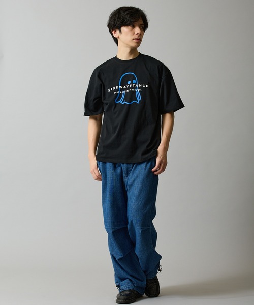 En serio TOKYO(エンソリオトーキョー)の「【SIDEWAYSTANCE】オバケ半袖Tシャツ 70711(Tシャツ/カットソー・メンズ・オートミール/ブラック/ホワイト・MEDIUM/SMALL/X-LARGE/LARGE)」の17枚目の写真