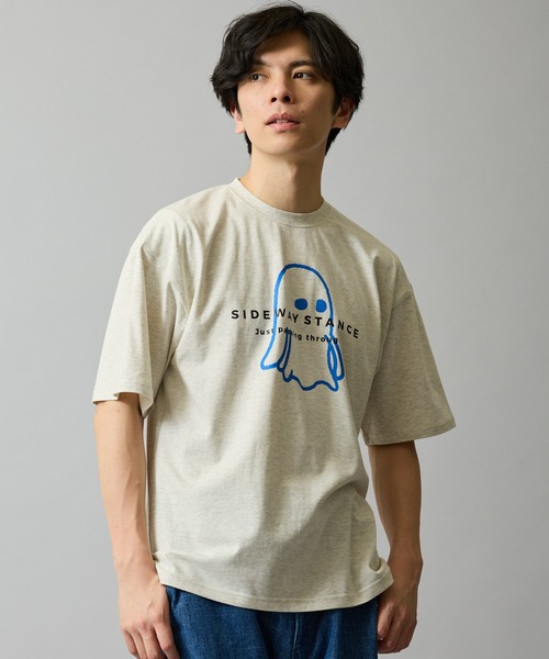 En serio TOKYO(エンソリオトーキョー)の「【SIDEWAYSTANCE】オバケ半袖Tシャツ 70711(Tシャツ/カットソー・メンズ・オートミール/ブラック/ホワイト・MEDIUM/SMALL/X-LARGE/LARGE)」の19枚目の写真