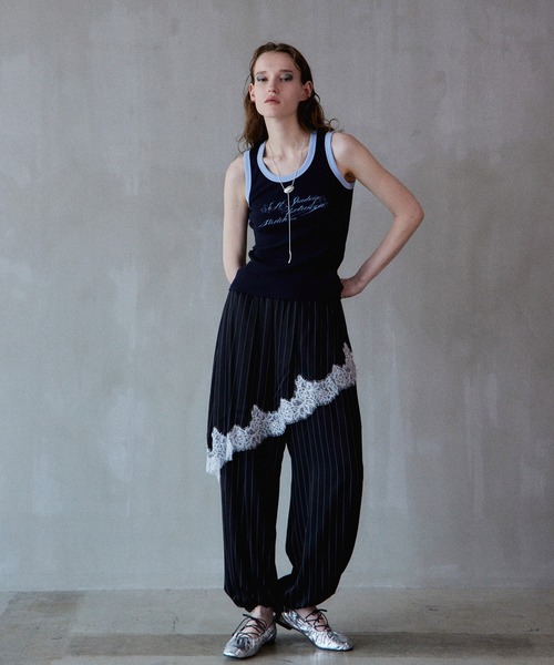 PRE-ORDER】Wrap Satin Lace Pants/ラップサテンレースパンツ（その他